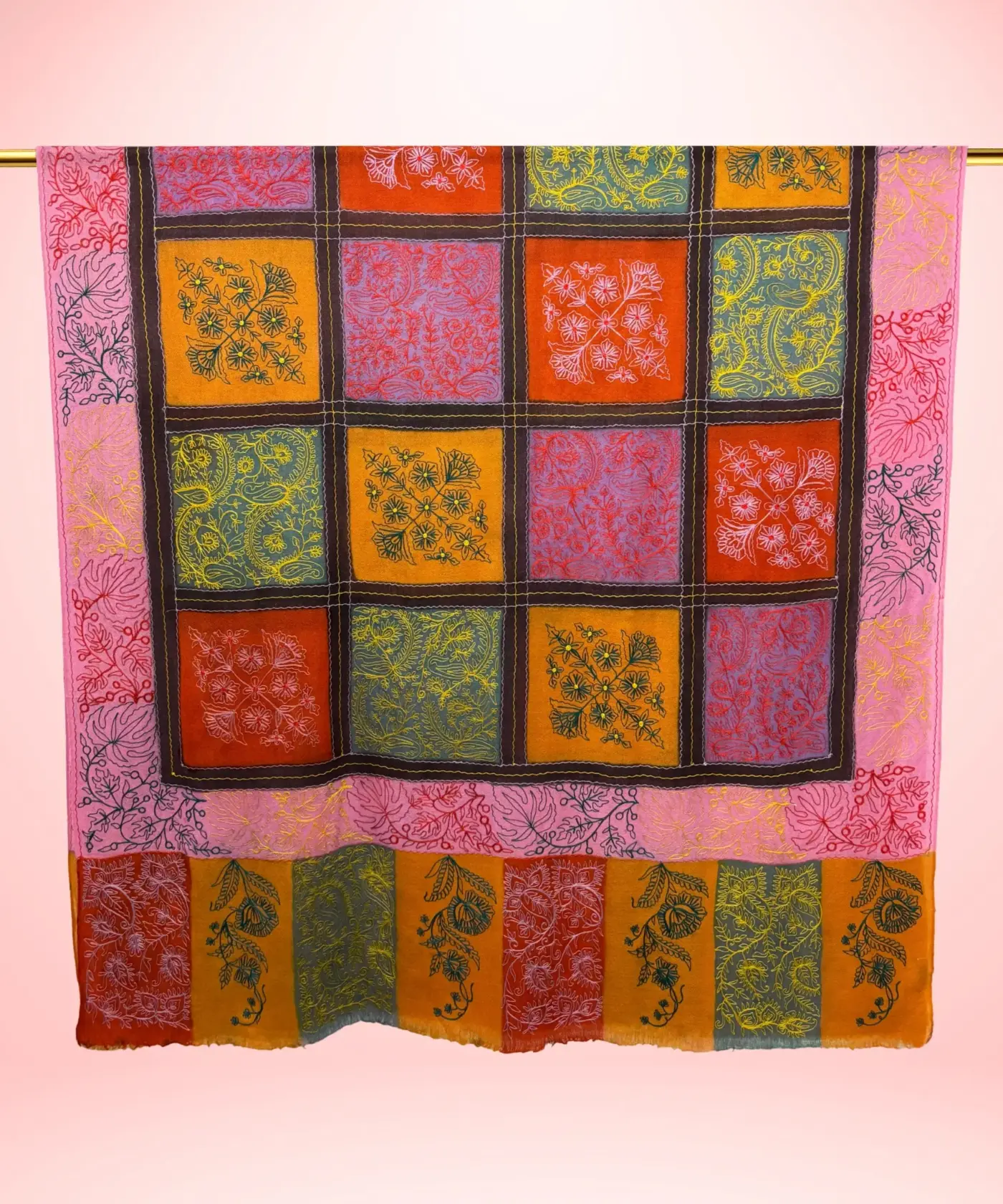 Shawl Kalamkari Aari - Image 4