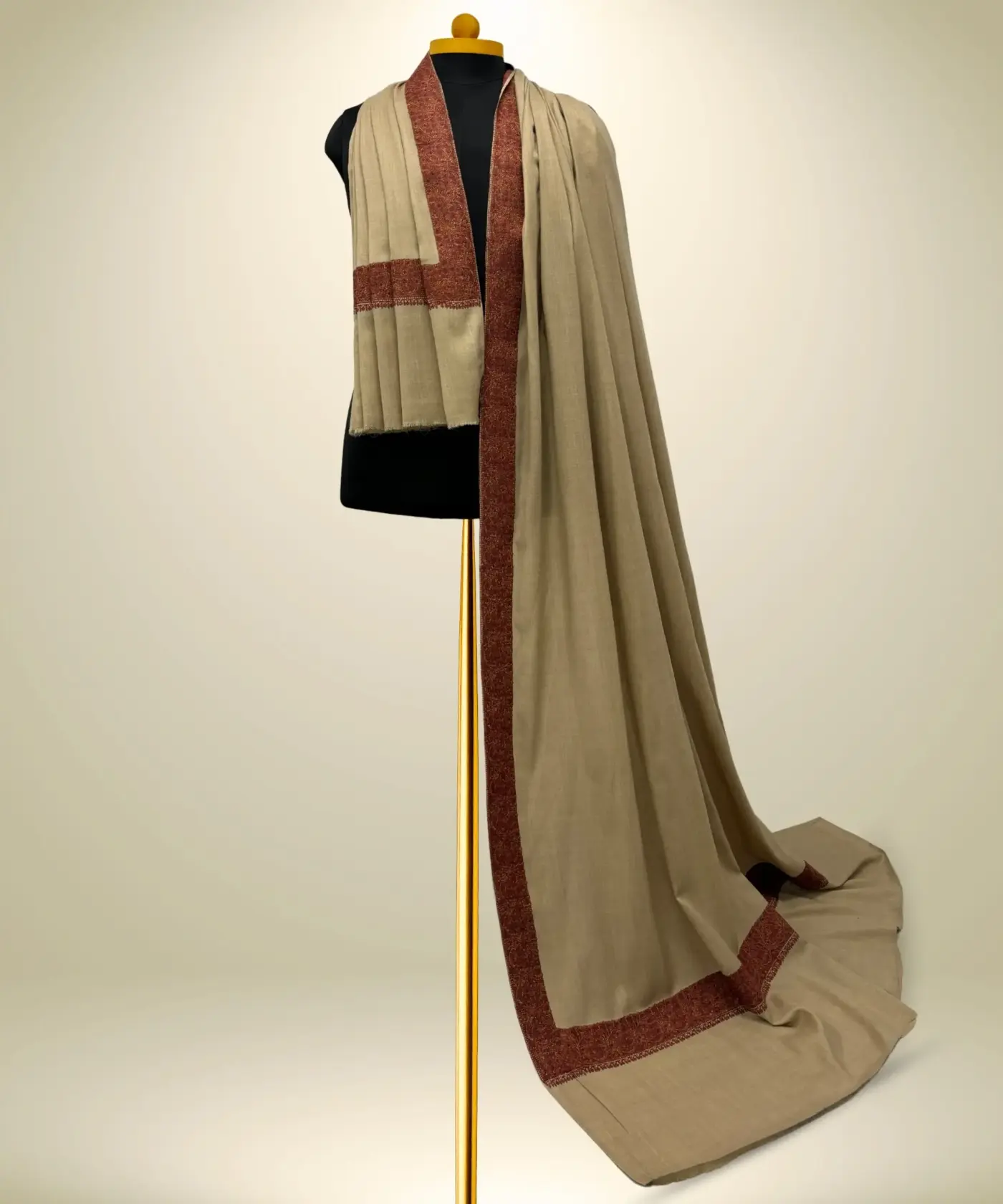Shawl Men's Pashmina Border - Image 8