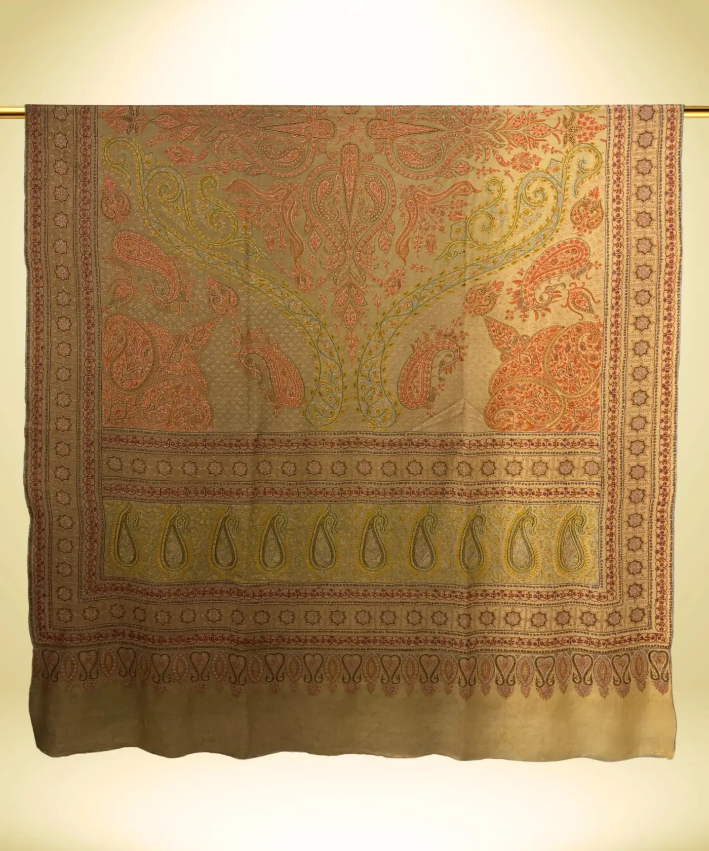 Shawl Handmade Jamawar Sozni - Image 4