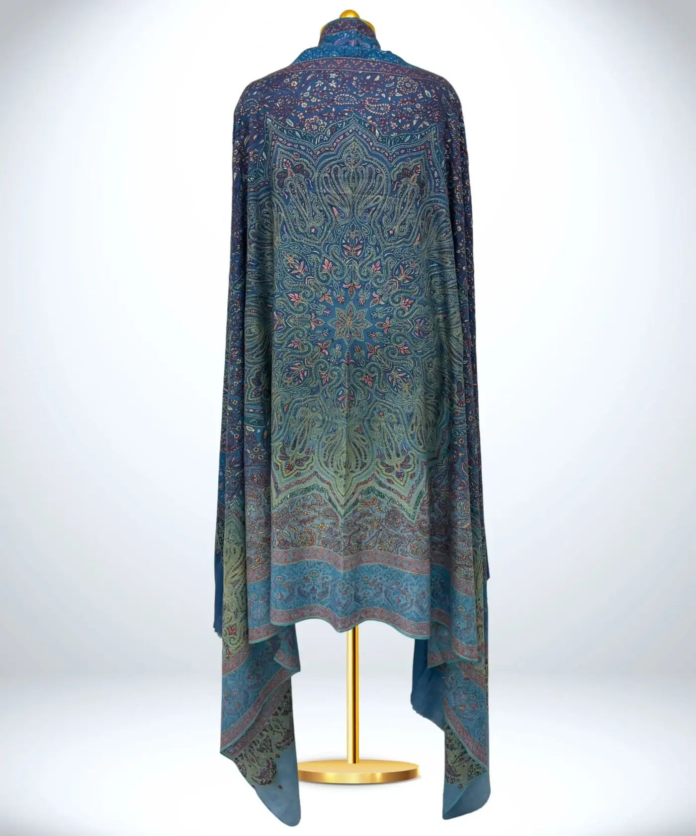 Shawl Handmade Pashmina Sozni Jamawar - Image 3