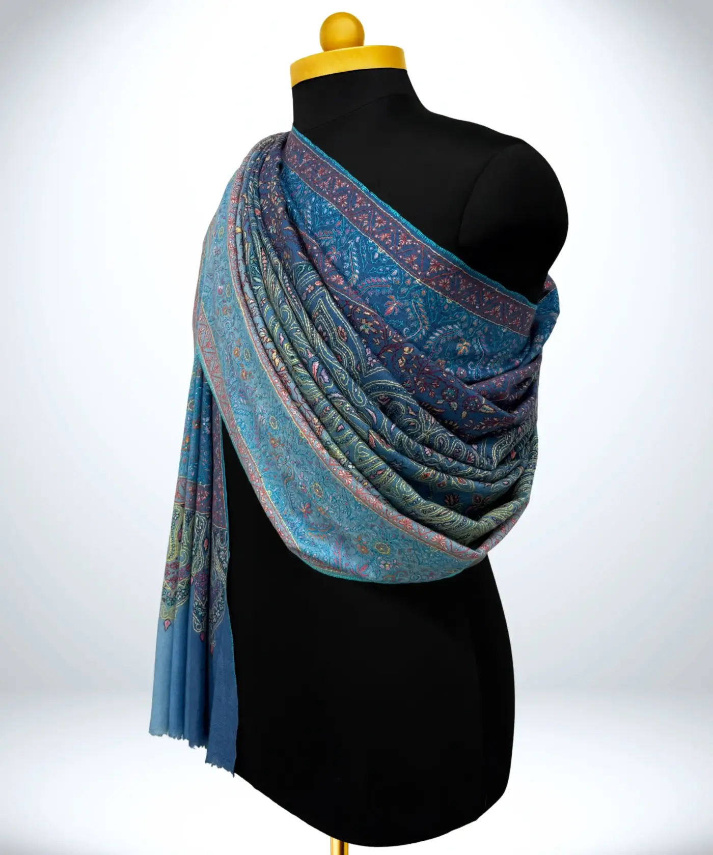 Shawl Handmade Pashmina Sozni Jamawar - Image 2