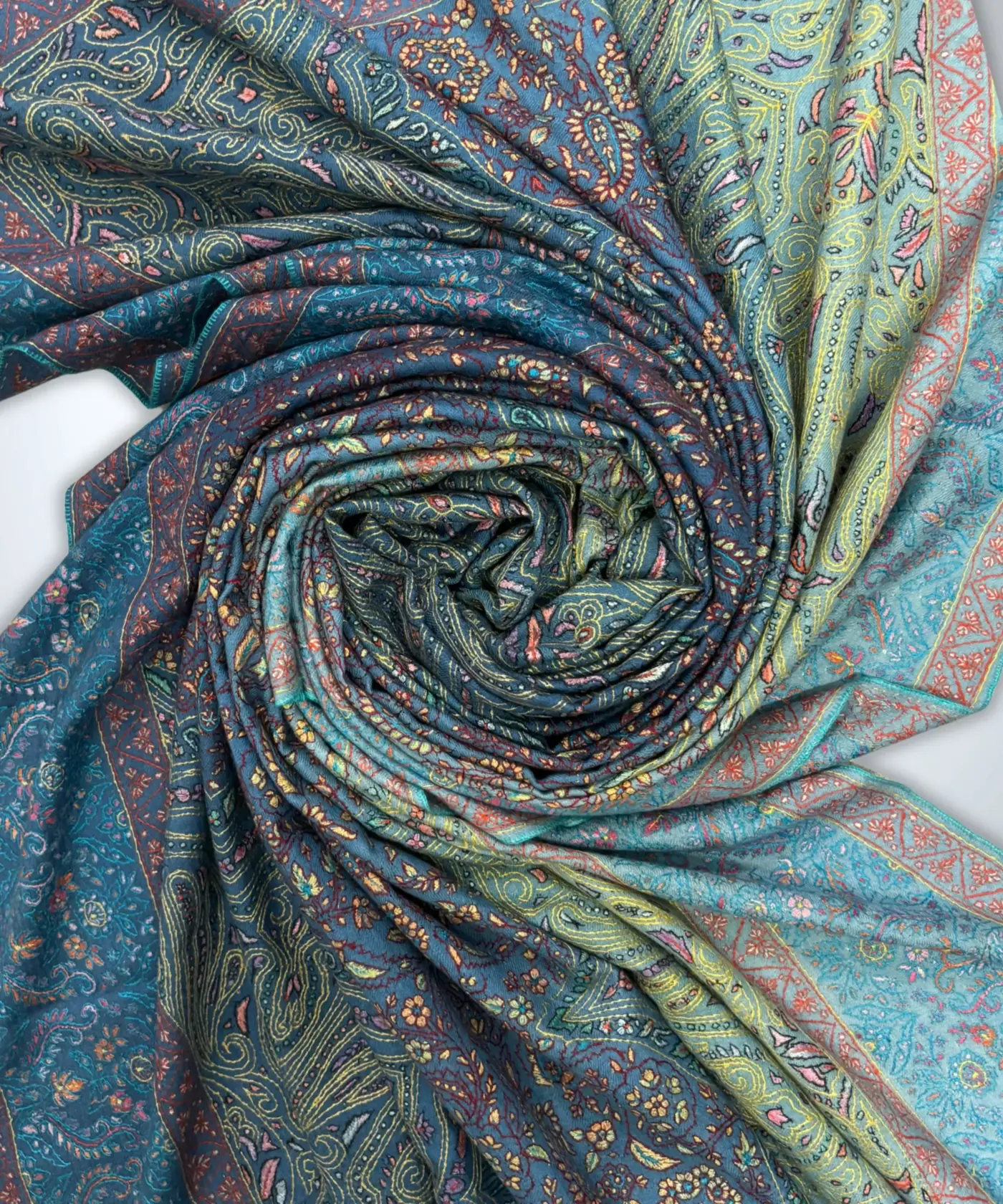 Shawl Handmade Pashmina Sozni Jamawar - Image 5