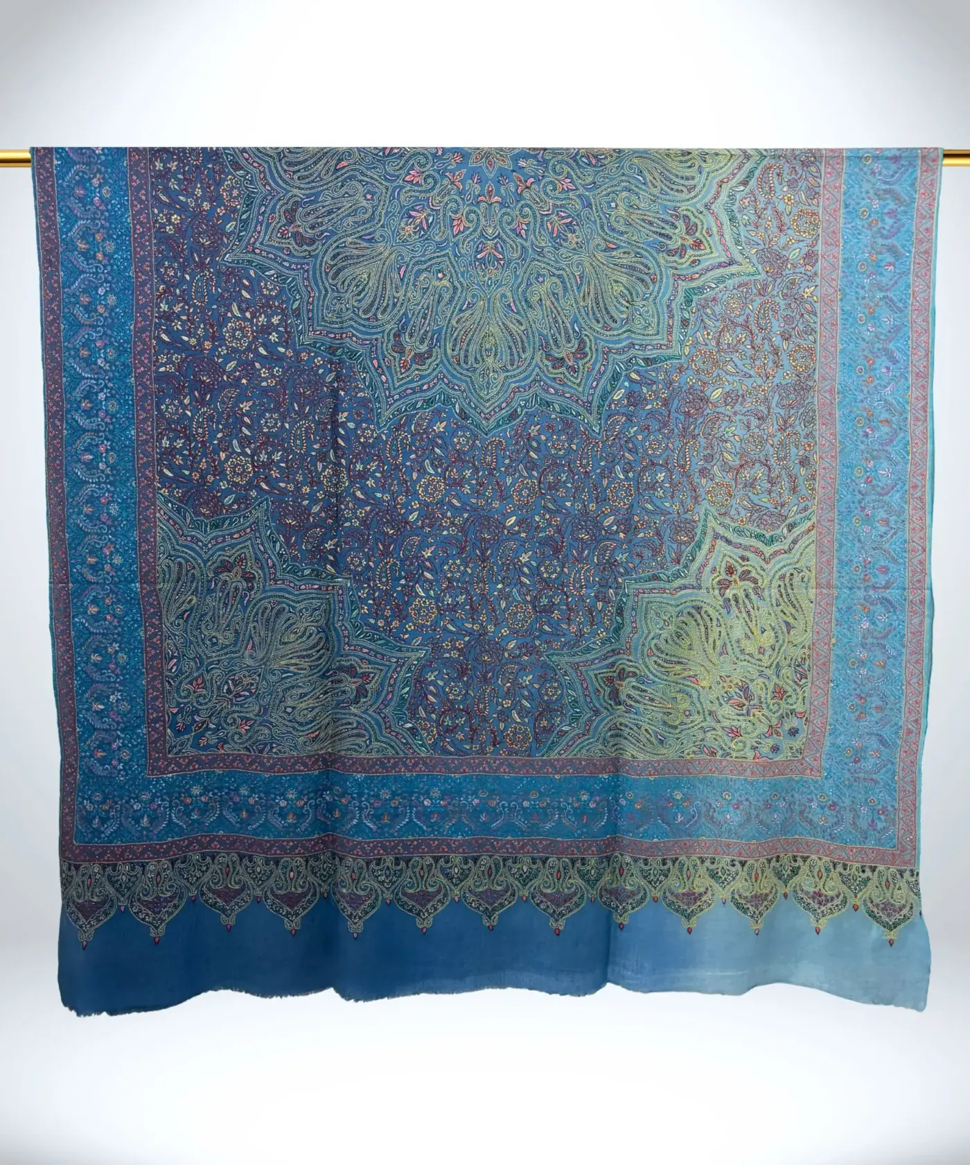 Shawl Handmade Pashmina Sozni Jamawar - Image 4