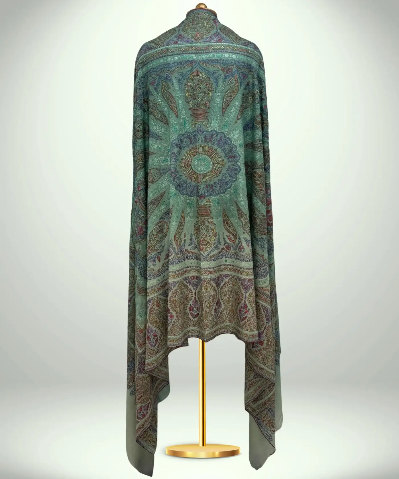 Shawl Handmade Pashmina Sozni Jamawar - Image 4