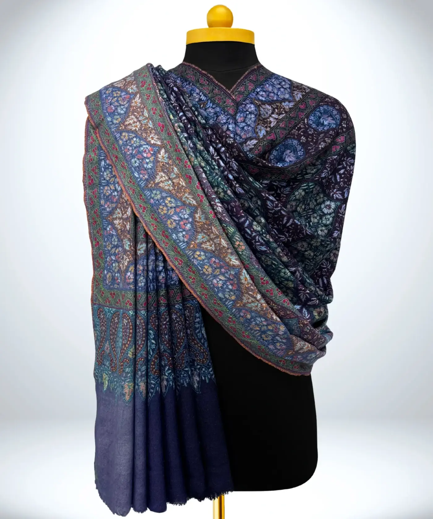 Shawl Handmade Pashmina Sozni Jamawar - Image 2