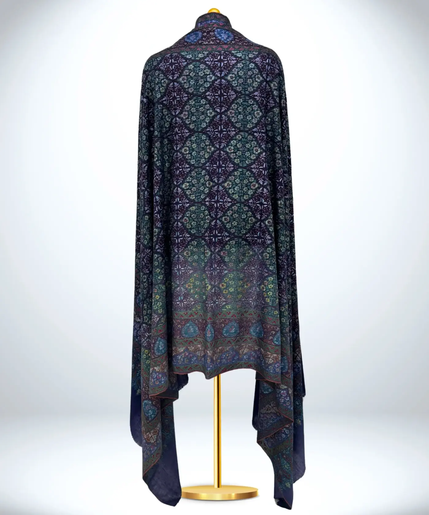 Shawl Handmade Pashmina Sozni Jamawar - Image 4