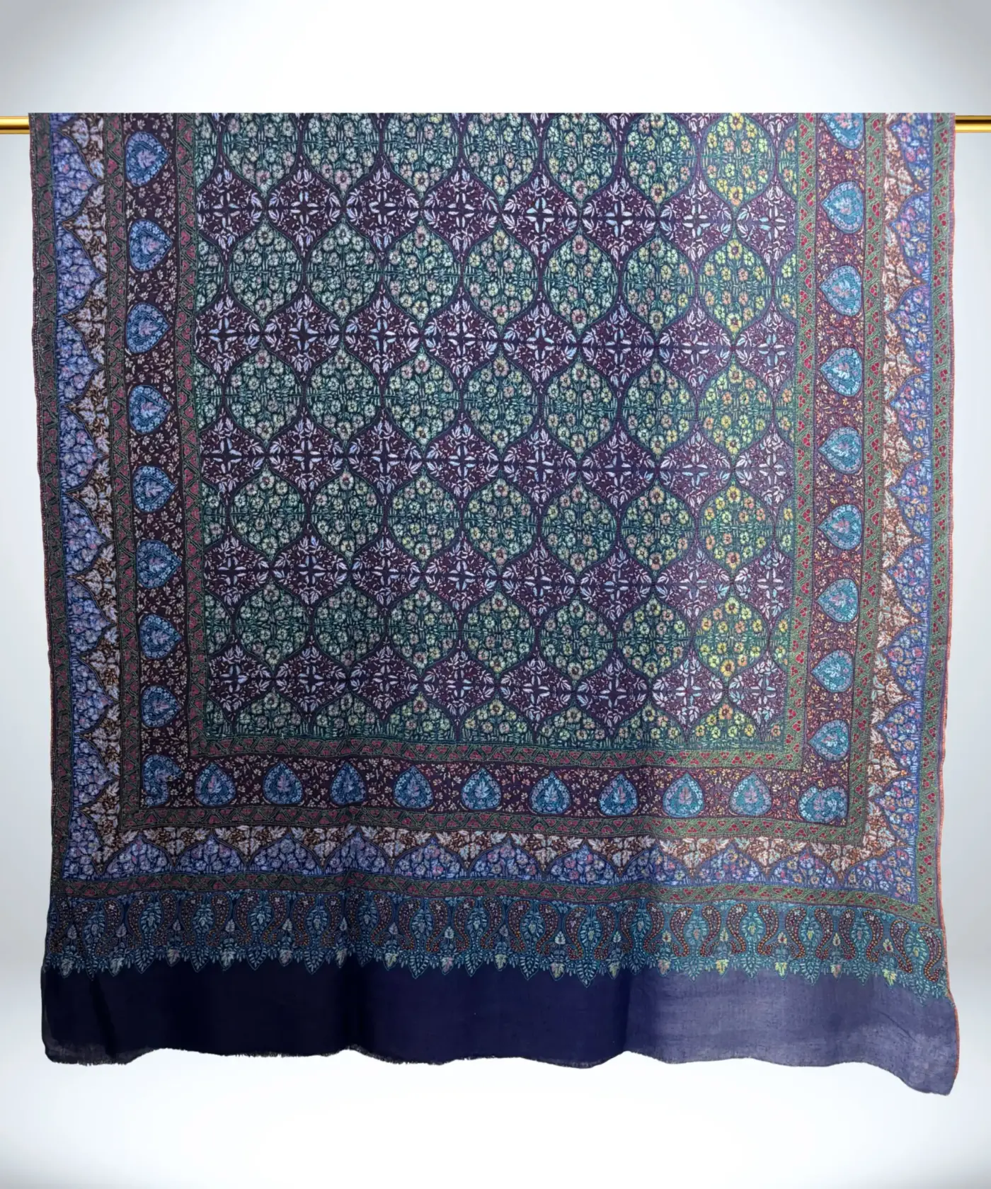 Shawl Handmade Pashmina Sozni Jamawar - Image 5