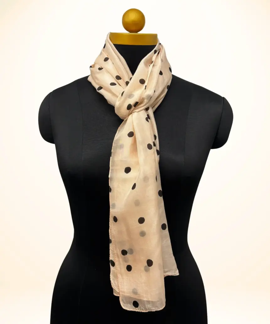 Scarf Silk Polka Dot