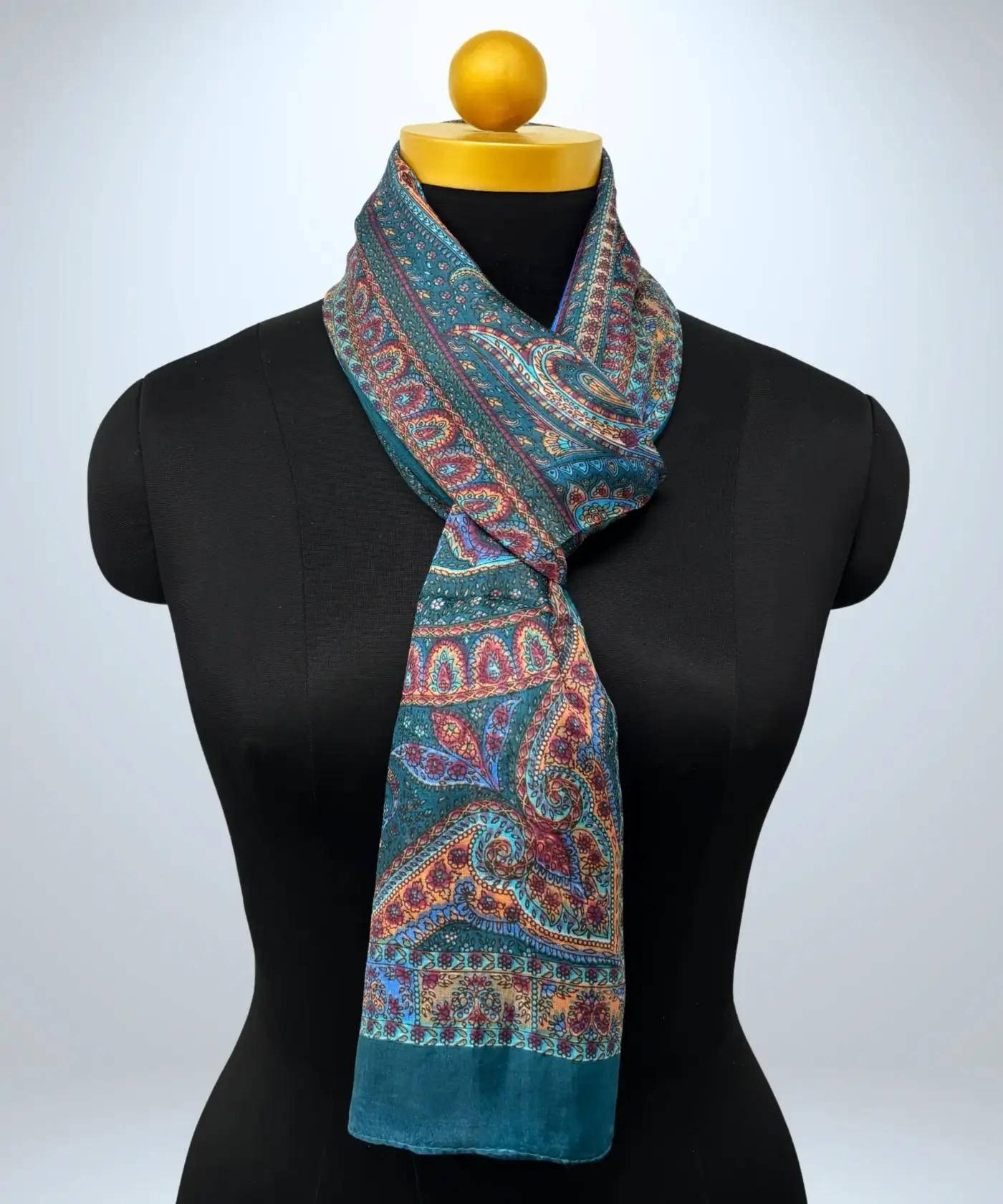 Scarf Kalamkari Silk - Image 80