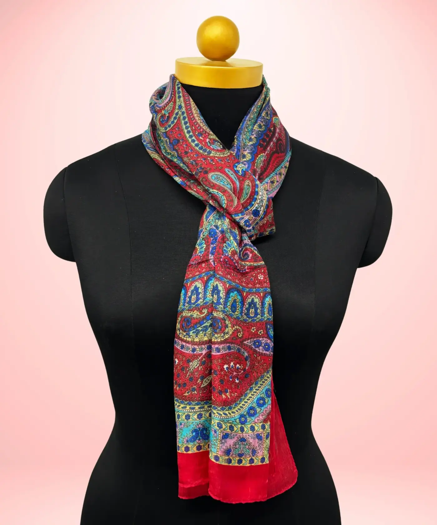Scarf Kalamkari Silk - Image 35