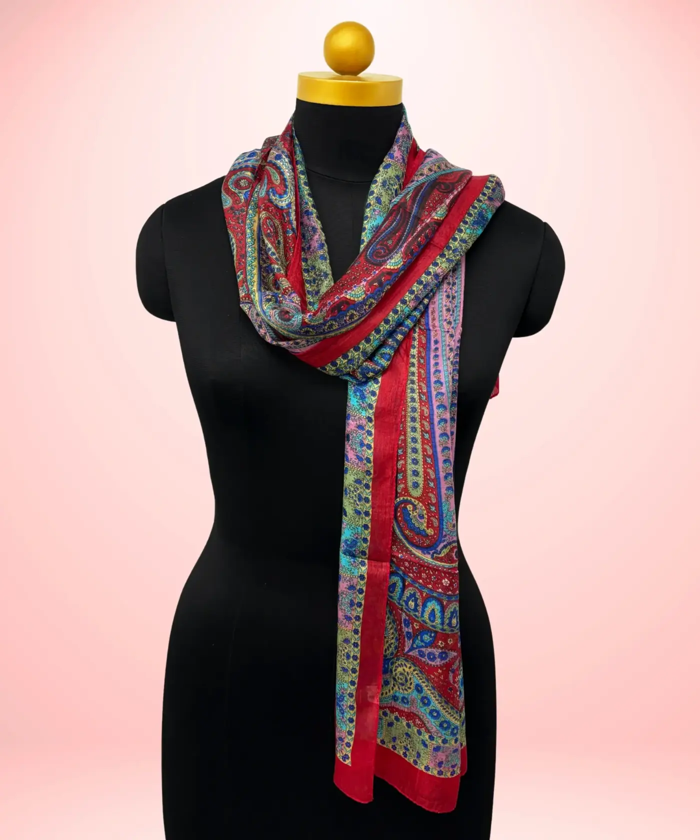 Scarf Kalamkari Silk - Image 36