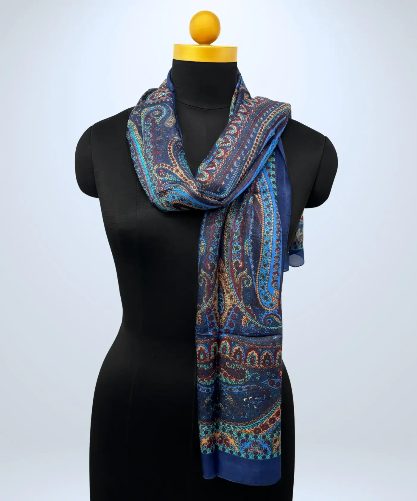 Scarf Kalamkari Silk - Image 44