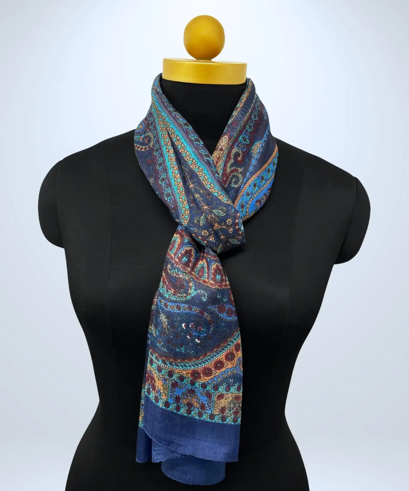 Scarf Kalamkari Silk - Image 46