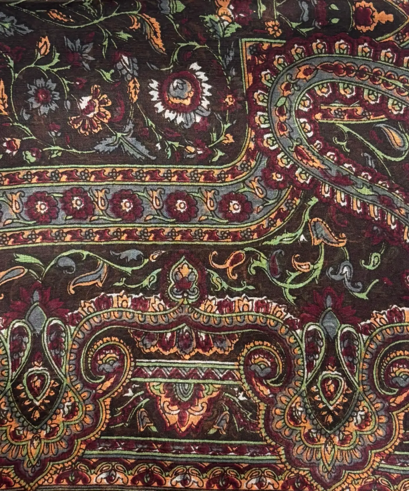 Scarf Kalamkari Silk - Image 16