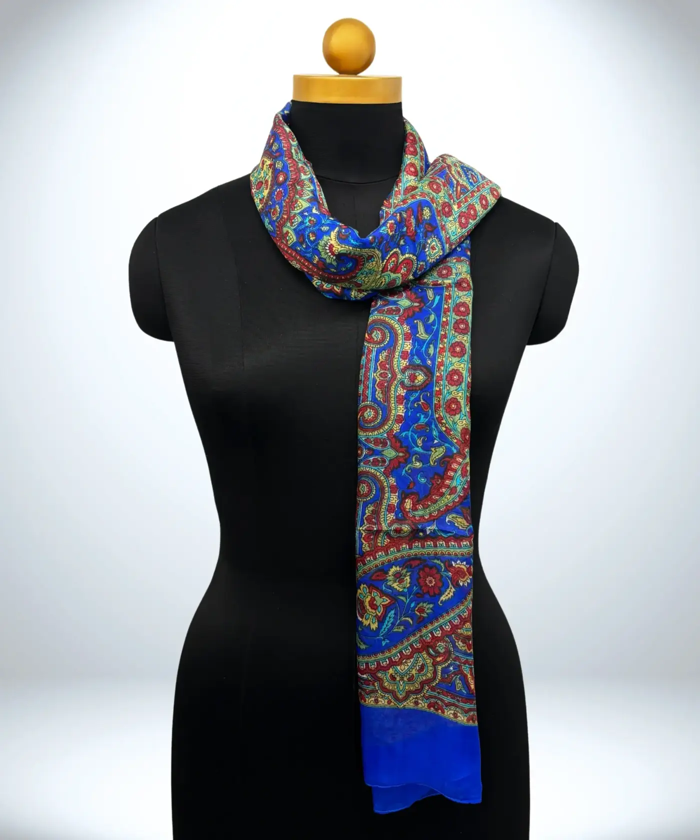Scarf Kalamkari Silk - Image 3