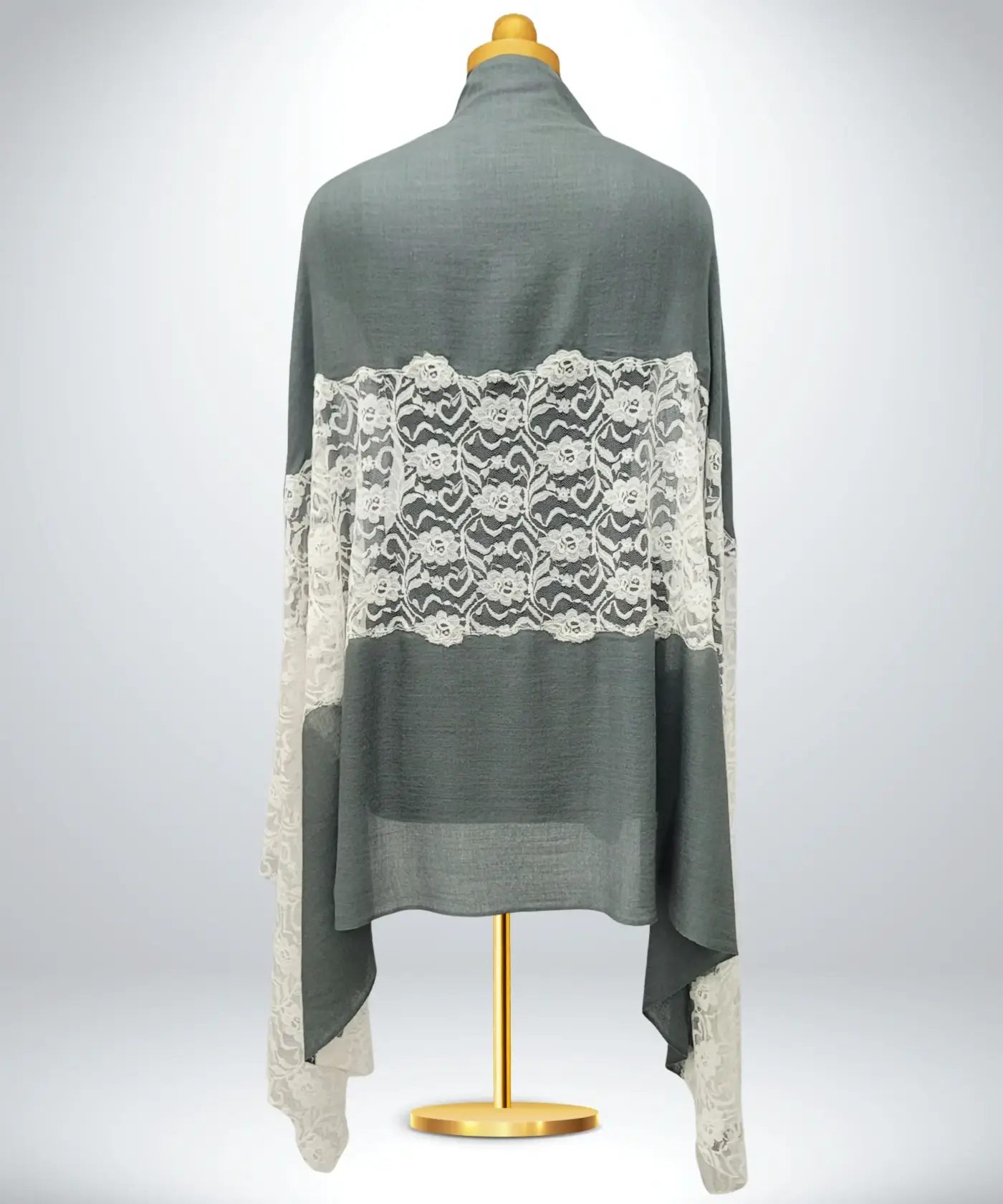 Shawl Pashmina Lace Work - Image 3