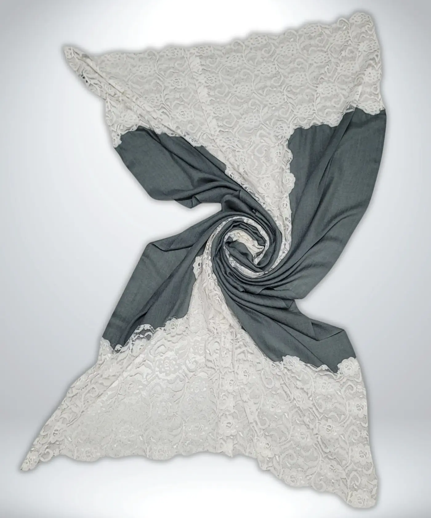 Shawl Pashmina Lace Work - Image 5