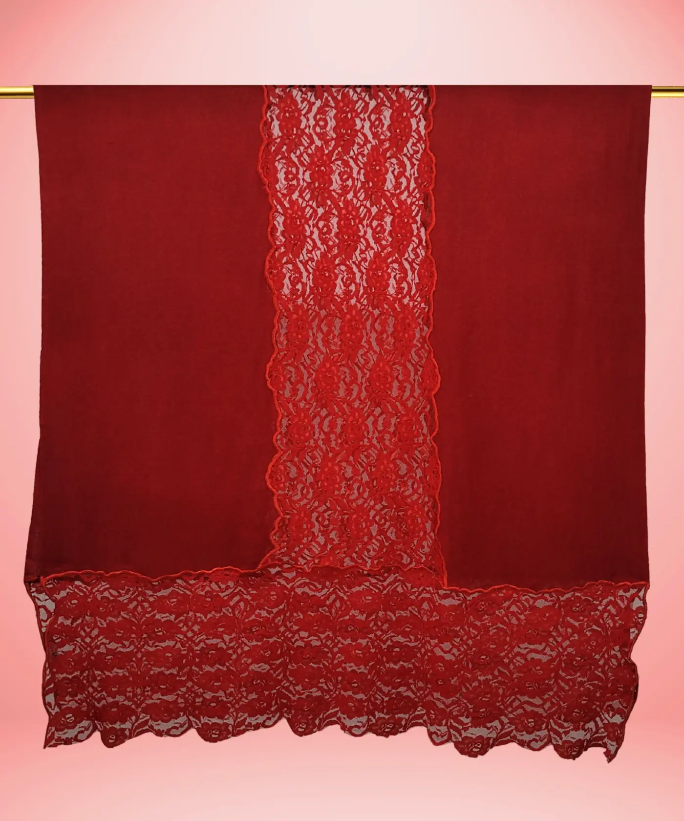 Shawl Pashmina Lace Work - Image 11