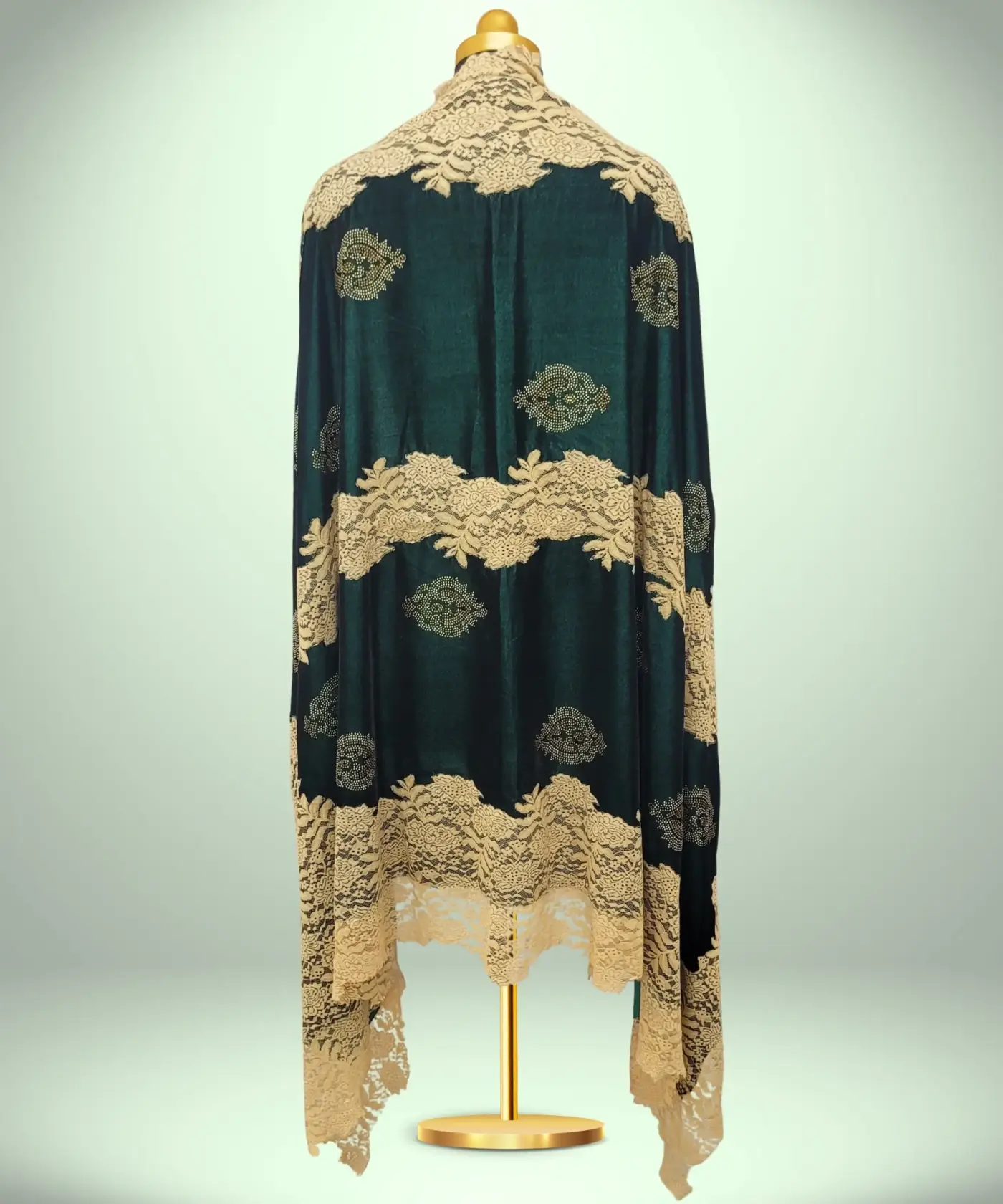 Shawl Velvet Lace Work - Image 3