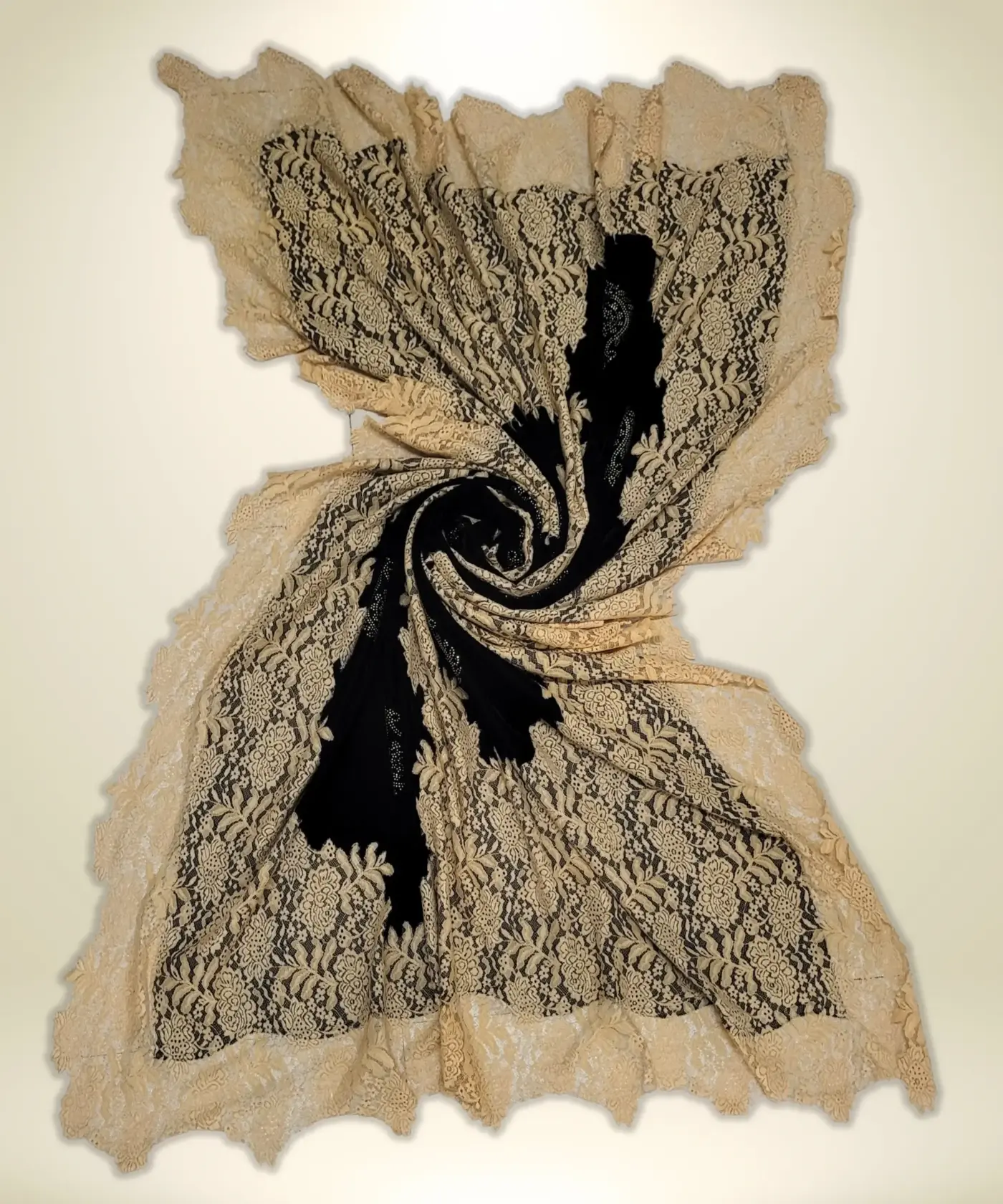 Shawl Velvet Lace Work - Image 9