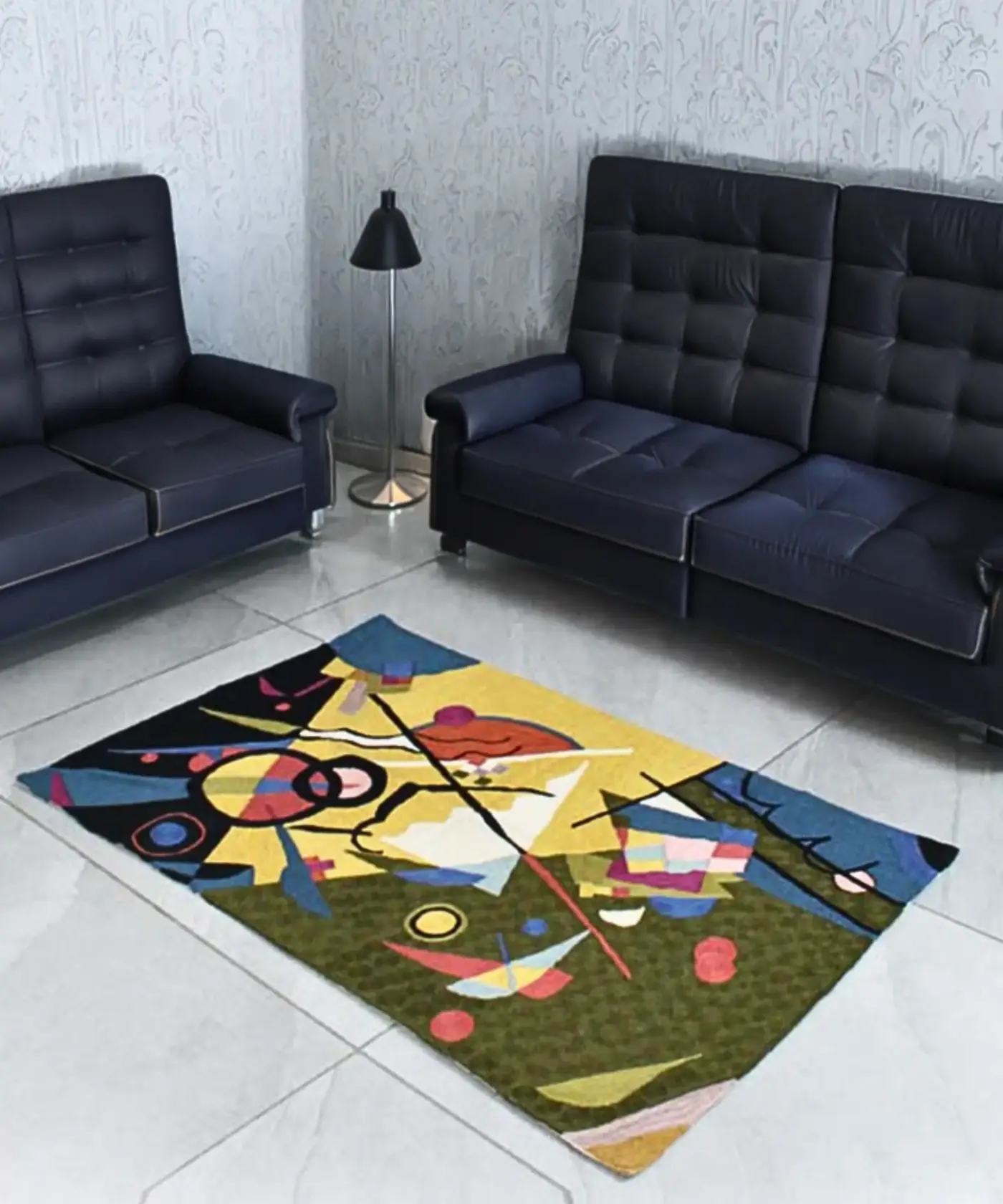Abstract Woollen Rug - Image 2