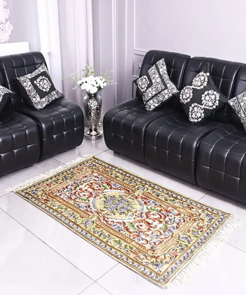 Floral Silk Rug