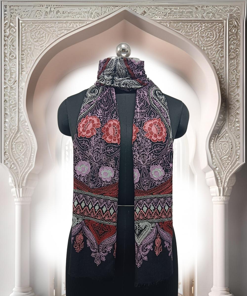 LATEST1100 Stole Aari Pashmina - Image 1